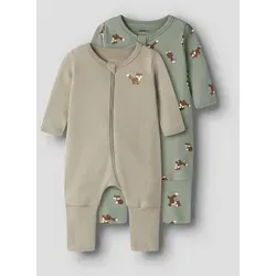 Name It Schlafanzug NBMNIGHTSUIT 2P ZIP FF FOX NOOS (2tlg) grün 86 EU - Bequemer Schlafanzug für Kinder, mit Reißverschluss bis zum Schritt und schützendem Kinnschutz. Aus 100% Baumwolle, pflegeleicht und ideal für erholsame Nächte.