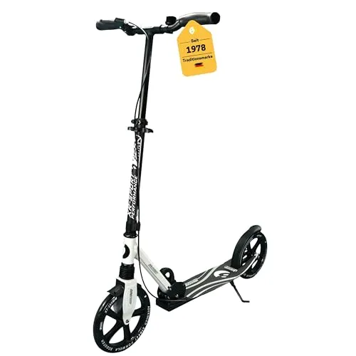 Best Sporting Scooter für Erwachsene und Kinder - Kickscooter mit klappbarem Design, 3-fach höhenverstellbar und ABEC-7-Kugellager für komfortables Fahren – ideal für Stadtfahrten und einfach zu transportieren.