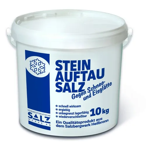 Streusalz 10 kg Eimer - Hochwirksames Streugut für winterliche Sicherheit - Streusalz für effektive Glättebekämpfung, 10 kg Eimer, ideal für private und öffentliche Flächen.