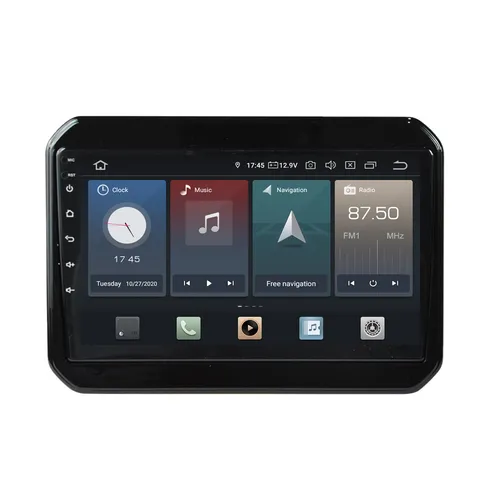 Suzuki Ignis 9" Touchscreen Android Autoradio mit GPS & CarPlay - Car-Multimedia-System mit Android 13, 4GB RAM und 64GB Speicher. Integriertes CarPlay und Android Auto, ideal für modernes In-Car Entertainment und Navigation.