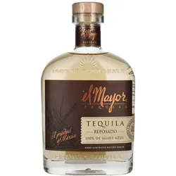 El Mayor Reposado Tequila 100% Agave - Ausgezeichneter Genuss - Tequila, mindestens 9 Monate in Weißeichenfässern gereift, mit fruchtigen Aromen und einem milden, ausgewogenen Abgang. Ideal zu Tacos und Hummer.