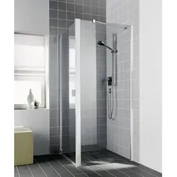 Kermi RAYA Seitenwand RA TWD 1850 BV: 875-895 Silber Mattglanz ESG klar Clean