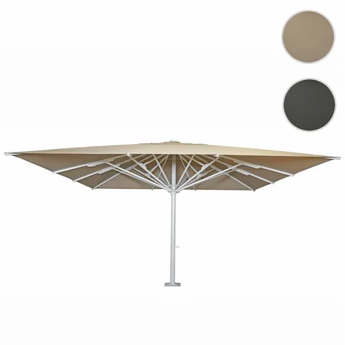 Gastronomie-Luxus-Sonnenschirm HWC-D20b XXL, 5x5m Marktschirm - Quadratischer Ampelschirm aus robustem Polyester, ideal für Gastronomie und große Terrassen. Mit Kurbelmechanismus für einfachen Öffnungs- und Schließvorgang.