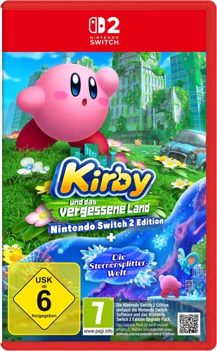 NINTENDO SWITCH Spielesoftware "Kirby und das vergessene Land Switch 2 Edition + Sternensplitter-Welt" - Nintendo Switch-Spiel, erlebe ein spannendes 3D-Jump-'n'-Run-Abenteuer, rette Waddle Dees und besiege das Böse – ideal für Fans von Action und Abenteuer!