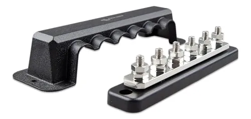 Busbar 250A 2P mit 6 Schrauben und Abdeckung - Sonstige Elektroinstallationsartikel, ideal für sichere und zuverlässige Stromverteilung in elektrischen Systemen.