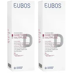 Eubos Diabetische Hautpflege Fuß + Bein 100 ML - Spezielle Lotion für diabetische Haut mit 3-fach Pflanzenextrakt zur Unterstützung der Hautbarriere. Spürbare Geschmeidigkeit und langanhaltende Feuchtigkeit für trockene Haut.
