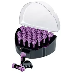 Remington Lockenwickler KF40E - 20 Stück in 3 Größen - Lockenwickler & Papilotten mit Ionen-Technologie für glänzende, statikfreie Locken. Das Easy-Clip-System und der exklusive Wachskern sorgen für langanhaltende Wärme und verkürzen die Wickelzeit.