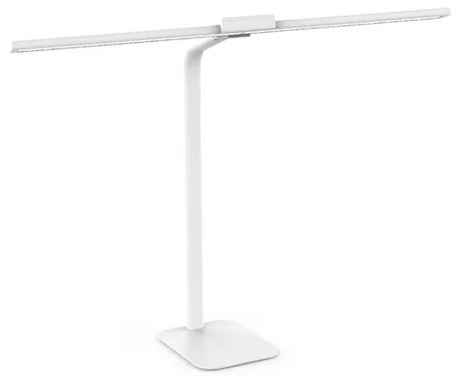 Unilux Strata base LED Schreibtisch-Leuchte dimbar, 66cm breit, Memory-Funktion für Lichtstärke und Farbtemperatur mit 4 TIMER-Funktionen, inkl. Fernbedienung, 2235 lm, weiß