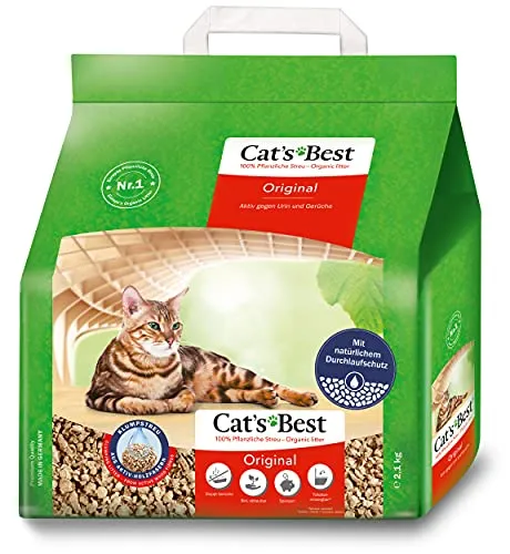 JRS Cat's Best Original Katzenstreu - 5 l - Ökologisches Klumpen-Katzenstreu aus Polen, ideal für eine saubere und nachhaltige Katzenhaltung.