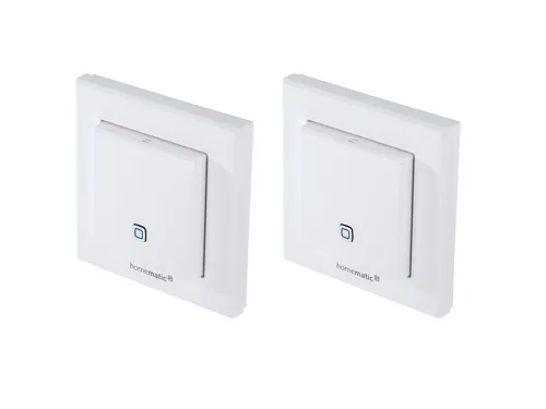 HOMEMATIC IP Smart Home 150181A0 - Temperatur- und Luftfeuchtigkeitssensor, 2 Stück - Wetterstationen: Präzise Messung von Temperatur und Luftfeuchtigkeit für ein optimales Raumklima, ideal für Ihr Smart Home.