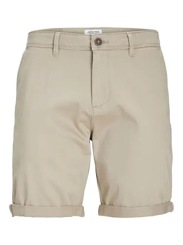 JACK & JONES Herren Chino Shorts Regular Fit 12165604 - Herren-Shorts in Crockery, perfekt für warme Tage mit bequemem Regular Fit und stilvollem Design.