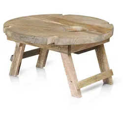 Marrakesch Orient & Mediterran Interior Klapptisch Roman 40cm - Vielseitiger Klapptisch für Picknick, Sofa & Co. – ideal als Serviertablett oder Campingmöbel mit integrierten Weinglashalterungen.