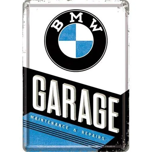 Nostalgic-Art - Retro Blechschild Metallschild Postkarte - BMW Garage