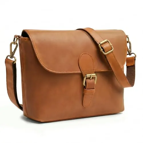 SID & VAIN Schultertasche YALE aus echtem Leder - große Umhängetasche für Damen - Elegante Umhängetasche (24 x 20 x 6 cm) aus pflanzlich gegerbtem Leder. Ideal für die City oder im Büro, vereint Stil und Funktionalität. Hochwertige Verarbeitung für lange Lebensdauer und Komfort.
