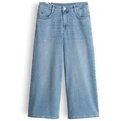 OPUS Damen Wide | MINAH AIRY Culotte Jeans, Mid Rise Light Floating Blue, 36 L26 - Die OPUS MINAH AIRY Culotte Jeans vereint modisches Design mit hohem Tragekomfort. Ideal für einen lässigen Look im Alltag und aus hochwertigem, nachhaltigem BCI Cotton Mix gefertigt.