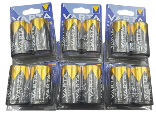 VARTA D Mono Batterien, 12 Stück - Power on Demand - Batterien Vorratspack für Geräte mit hohem Energieverbrauch, ideal für Smart Home und Computerzubehör. Made in Germany für höchste Qualität und Leistung.