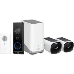 eufyCam 3 Doppelpack + Video Doorbell E340 + Chime
