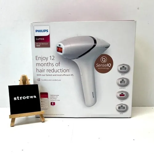 PHILIPS Lumea IPL S9000 BRI957/00 Haarentfernung - IPL-Gerät für langanhaltend glatte Haut, entwickelt in Zusammenarbeit mit Dermatologen für sanfte Lichtimpulse und reduzierte Haarwachstumsrate.