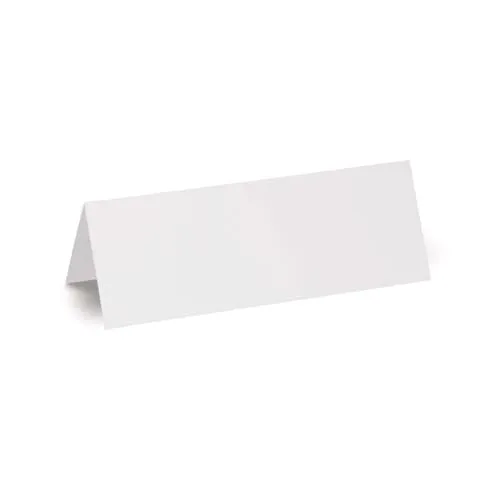 MAUL Namensschilder 21x7,5 cm (100 Stück) | Hochwertige Tischkarten für Seminare und Workshops - Die beidseitig verwendbaren Namensschilder aus robustem Karton sind perfekt für Workshops und Präsentationen. Sie sind beschriftbar und bieten durch ihre Papierstärke von 190 g/m² eine zuverlässige Qualität. Inhalt: 100 Schilder.
