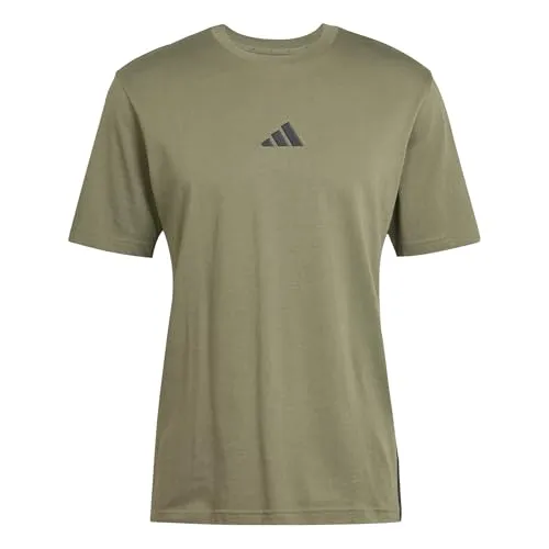 ADIDAS Herren Shirt Essentials 3-Streifen - Shirts & Tops aus weichem Single Jersey für optimalen Komfort. Die ikonischen 3-Streifen und das aufgestickte Logo verleihen deinem sportlichen Look das gewisse Etwas.