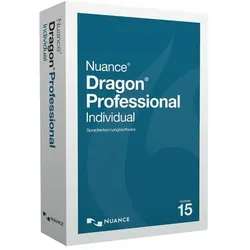 Nuance Dragon 15 Professional Individual | Spracherkennung für Windows - Texterkennung & Konvertierungssoftware mit hochpräziser Spracherkennung, ideal für Berufstätige und kreative Köpfe, die ihre Produktivität steigern möchten.