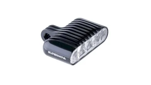 Supernova E-Bike LED Scheinwerfer Starstream X Pro StVZO Schwarz - Fahrradbeleuchtung mit extrem heller LED-Technologie, ideal für sicheres Fahren bei Dunkelheit und gesetzlich zugelassen nach StVZO.