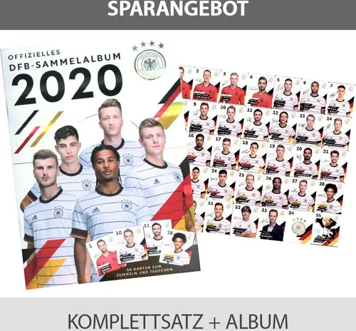 EM 2020 REWE Sammelkarten - 1 Komplettsatz + Album