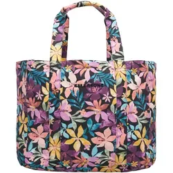 Billabong Playa Del Sol Tote Bag für Frauen - Blau - Damen-Shopper aus hochwertigem Baumwollstoff mit abnehmbarem Reißverschlussbeutel für zusätzlichen Stauraum, ideal für den Strand oder die Freizeit.