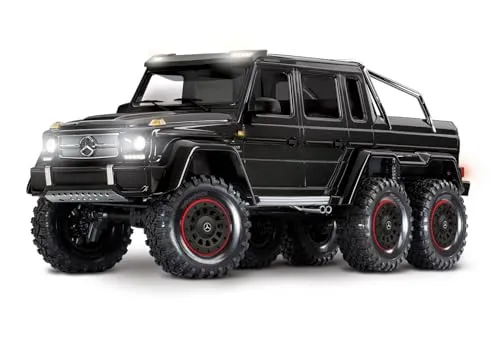 Traxxas TRX-6 MB G63 AMG 6x6 schwarz 1/10 Crawler RTR - RC-Modelle, offizieller Nachbau des legendären Mercedes-Benz G 63 AMG 6x6 mit 6WD-Antrieb und hervorragenden Offroad-Fähigkeiten für ultimative Abenteuer.