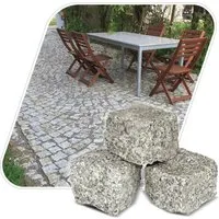 GALAMIO Granit Pflastersteine 8/11 gespalten - Gartensteine, frostbeständig und ideal für universelle Anwendungen im Außenbereich, 4,50m² pro Palette für eine ansprechende Flächengestaltung.