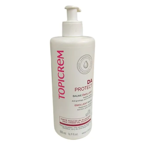 DA Baume Emollient 500ml Topicrem - Hochwertige Lotion für intensiv hydratisierte und geschmeidige Haut. Ideal für die tägliche Pflege mit geprüfter Qualität und beruhigenden Eigenschaften.