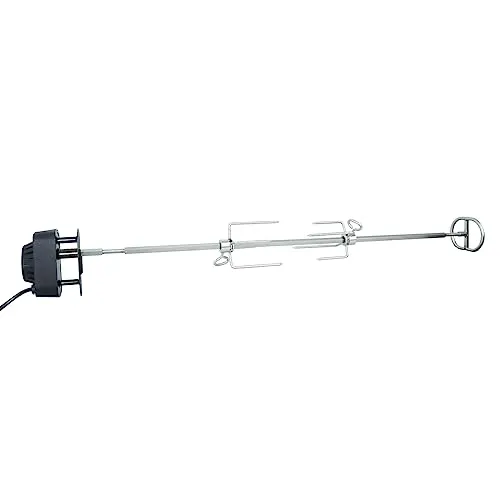 SANTOS motorisierter Grillspieß für Napoleon Rogue 525 - Hochwertiger Edelstahl-Drehspieß mit leistungsstarkem Motor für gleichmäßige Grillresultate. Ideal für saftige und knusprige Speisen. Einfach montierbar und erweiterbar mit Zubehör!