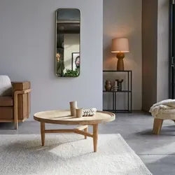 Tikamoon Couchtisch 90 Milla aus Teakholz - FSC®-zertifizierter Couchtisch aus hochwertigem Teakholz, der Ihrem Wohnzimmer mit seinem natürlichen Charme und warmen Holzton Ruhe und Gelassenheit verleiht.