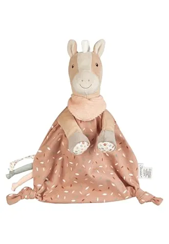 Sterntaler Schmusetuch M Pferd Sunny - Kuscheltuch aus Weichen Stoffen für Baby und Kinder - Schnuffeltuch zum Greifen und Entdecken - Kuscheltier für zu Hause & Unterwegs, Aprikose