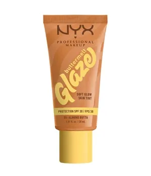 NYX Professional Makeup Buttermelt Glaze Soft Glow Skin Tint SPF 30 Flüssige Foundation 30 ml Nr. 4 - Almond Butta