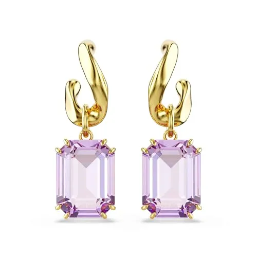 Swarovski Millenia 5694784 Violette Ohrringe - Elegante violette Ohrringe mit funkelnden Kristallen, perfekt für jeden Anlass und ein echter Blickfang.