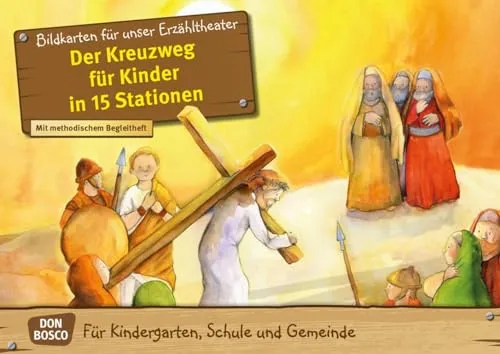 Der Kreuzweg für Kinder in 15 Stationen - Kamishibai Bildkartenset - Entdecken Sie den Kreuzweg für Kinder in 15 Stationen. Ideal für Kamishibai-Erzählungen, fördert es das Verständnis für christliche Feste und Geschichten. Perfekt für Erzieher und Familien!