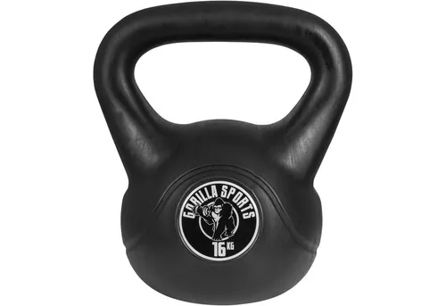 GORILLA SPORTS Kettlebell - Einzeln/Set mit Kunststoffummantelung - Bodenschonende Kettlebell von 2 bis 20 kg, ideal für effektives Training. Erhältlich mit Ablage, bietet sicheren Stand und geprüfte Qualität für Hobby- und Profisportler.