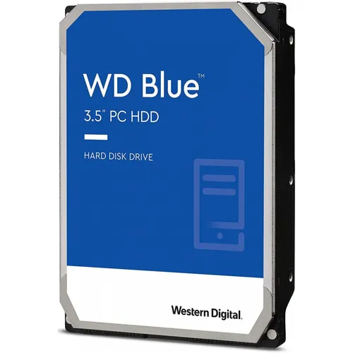 Western Digital WD Blue 6TB HDD - Zuverlässige 3.5 Zoll Festplatte - Festplatte mit 6TB Speicher, 5400rpm und 256MB Cache für schnellen Datenzugriff. Ideal für Datenspeicherung und Backup-Lösungen.