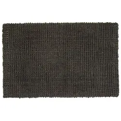 Fußmatte "Hampton", Jute Matte L 90 x 60 cm Schwarz
