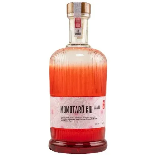Momotarō Gin Akainu - Japanischer Craft-Gin mit Yamazakura Kirsche, 42% vol. (0.5 l) - Gin, handgemacht in Deutschland mit veganen Botanicals. Ideal für Cocktails oder Gin Tonic und ein perfektes Geschenk für Gin-Liebhaber!