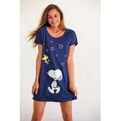 Peanuts LM Damen Sleepshirt – Gemütlicher Schlafkomfort - Bequemes Peanuts LM Damen Sleepshirt für entspannte Nächte. Aus weichem Material gefertigt, ideal für angenehmen Schlaf und entspannte Abende.