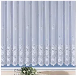 Weckbrodt Gardine Basel - Halbtransparente Jacquard-Gardine (1 St) - Elegante Gardine aus 100% Polyester, halbtransparent mit strukturiertem Jacquardmuster. Ideal für stilvolle Fensterdekoration und sorgt für sanftes Licht.