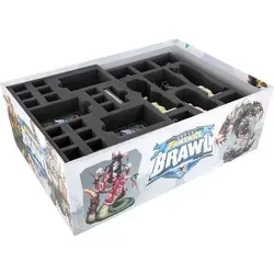AY10SET - Schaumstoff-Set für Super Fantasy Brawl - Praktisches Schaumstoff-Set für die sichere Aufbewahrung deiner Miniaturen und Spielmaterialien aus der Kickstarter Big Box von Super Fantasy Brawl. Schützt vor Beschädigungen und sorgt für Ordnung.
