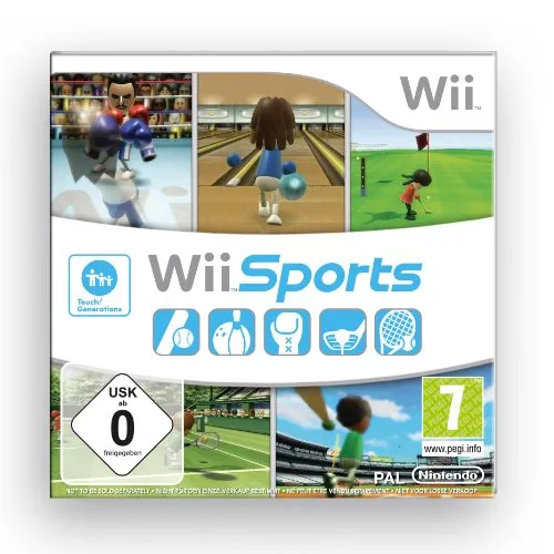 Wii Sports Pappschuber Papphülle - Neu & Versiegelt - Sammlerstück für Nintendo Wii, originale Papphülle für das beliebte Multi-Sport-Spiel, perfekt für Retro-Gaming-Enthusiasten.
