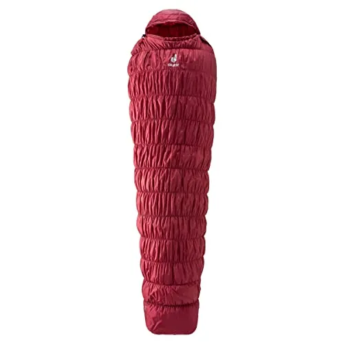 deuter Exosphere -6° Kunstfaser Schlafsack - Mumienschlafsäcke mit perfekter Isolation durch Schindelkonstruktion und Thermo Stretch Comfort für bequemen Schlaf und schnelle Erwärmung.