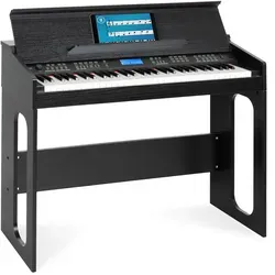 FunKey DP-61 III Keyboard - 61 anschlagsdynamische Tasten im Digitalpiano-Design, 300 Sounds und Lernfunktion für kreative Musiker