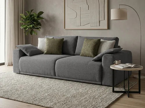 Beautysofa Big-Sofa Polo mit Schlaffunktion und Bettkasten - Großes 3-Sitzer Schlafsofa mit Liegefläche 160 x 194 cm, ideal für entspannte Abende und Übernachtungsgäste. Der praktische Bettkasten bietet zusätzlichen Stauraum und sorgt für Ordnung im Wohnzimmer.