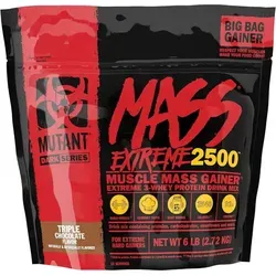 Mutant Mass Extreme 2500 - Gewichtszunahme ohne Kreatin - Leckeres Gewichtszunahme-Getränk in Triple Chocolate, ideal zur Unterstützung Ihrer Trainingsziele. Mit 6lbs für eine optimale Versorgung. Perfekt für Damen, Herren und Unisex.