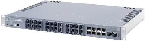 Siemens 6GK5534-2TR00-3AR3 Industrial Ethernet Switch - Managed Layer-3 Switch für industrielle Netzwerke, bietet hohe Zuverlässigkeit und Performance mit vielseitigen Anschlussmöglichkeiten und integrierten Redundanz-Management.